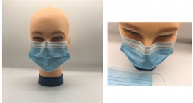 Disposable protective face mask