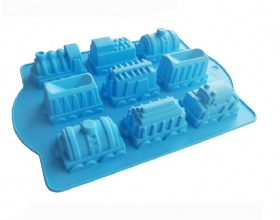 9 piece Thomas train  Silicone Cake Bread Mold